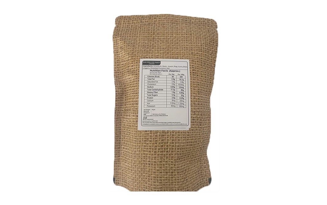 Healthscape Multi Millet With Jaggery & Coconut Lavash   Pack  75 grams